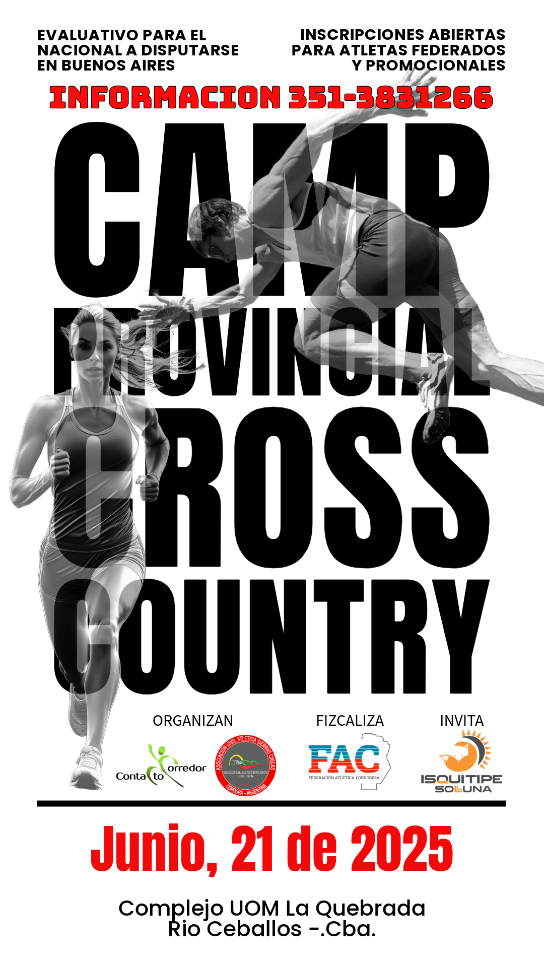 Imagen del evento Camp Provincial Cross Country
